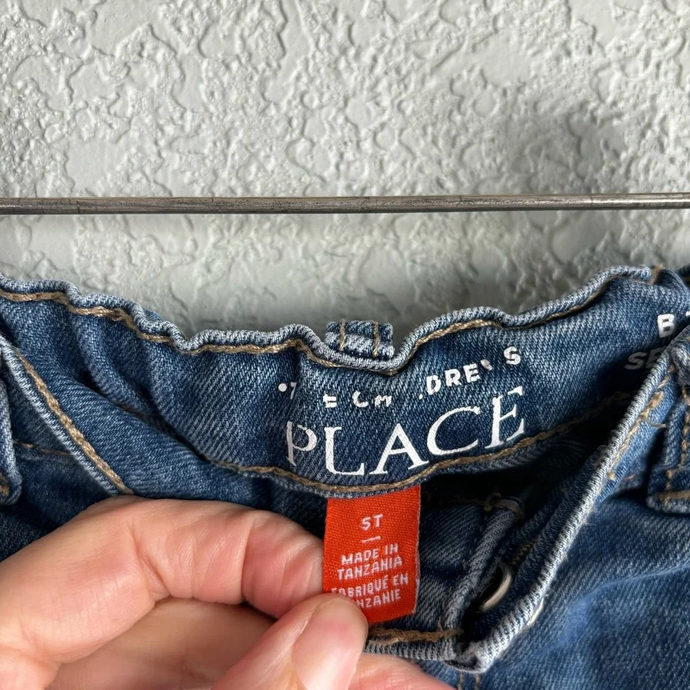 Children's Place‎ Girls 5T Denim Jeans Pants Boot Cut Adjustable Waist